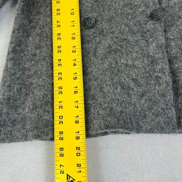 J. Crew Collection Jacket XS Gray Double Breasted Sweater Wool Alpaca Blend - Picture 4 of 9